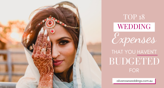 Top 18 wedding expenses you haven't budgeted for