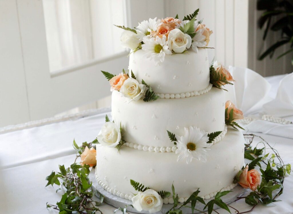 wedding cake - $40k wedding budget